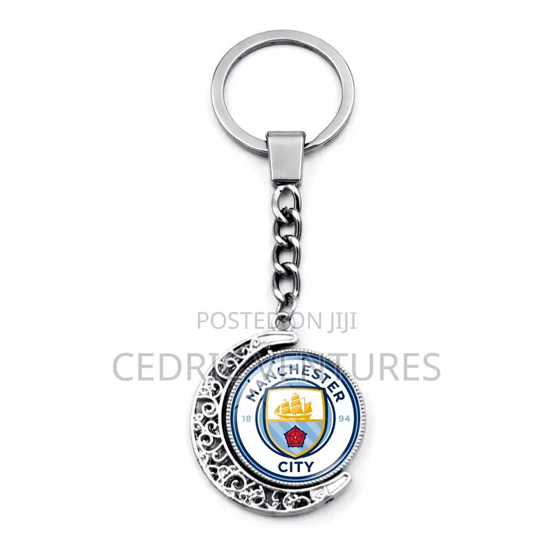 Manchester City Metal Crest Keychain