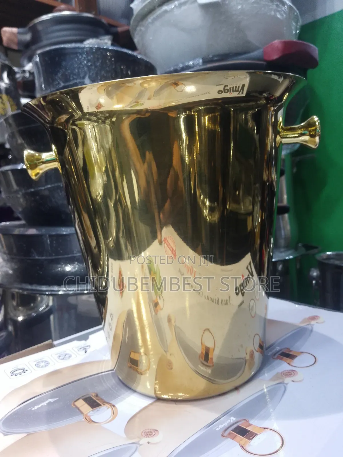 Quality Stainless Steel Gold Champagne/Wine Bucket