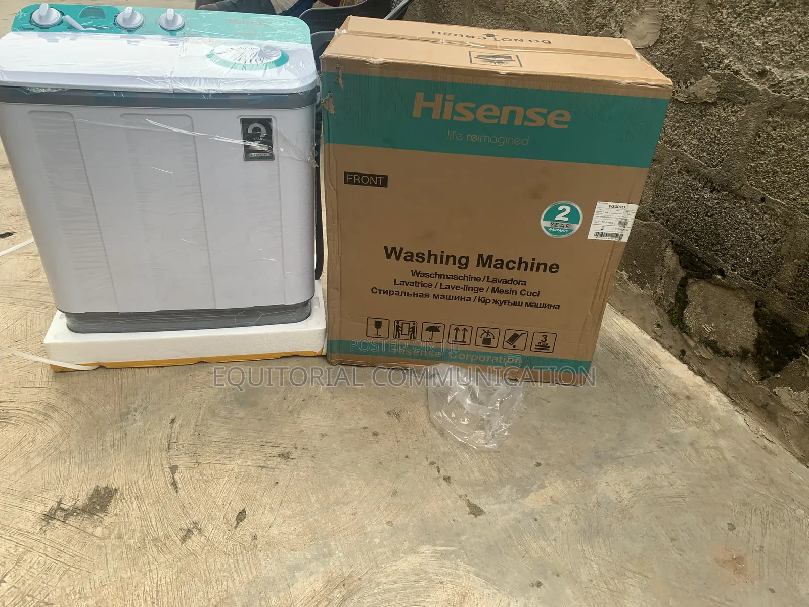 Hisense 7.5KG Washing Machine for Apartments