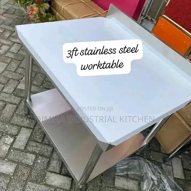 3ft Working Table With Back Splash