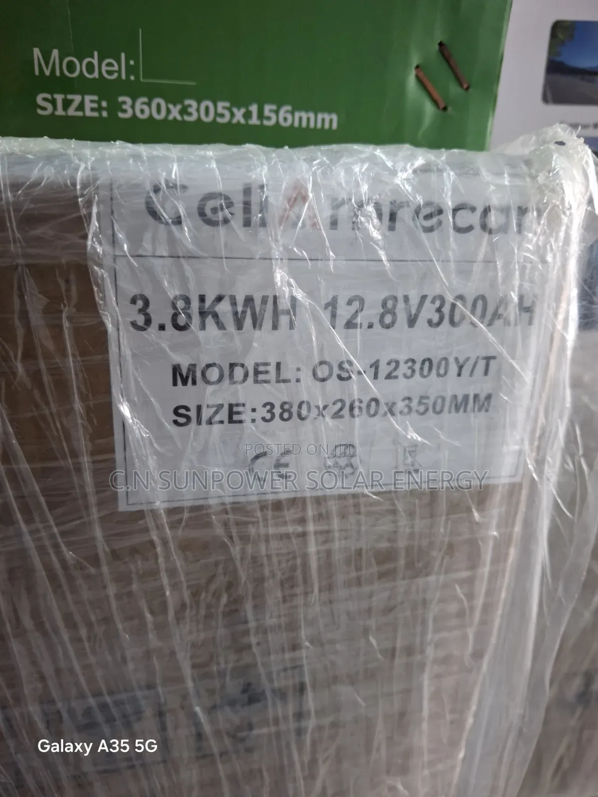 3.8kwh/12v Cell Amrecan Lithium-Iron Battery