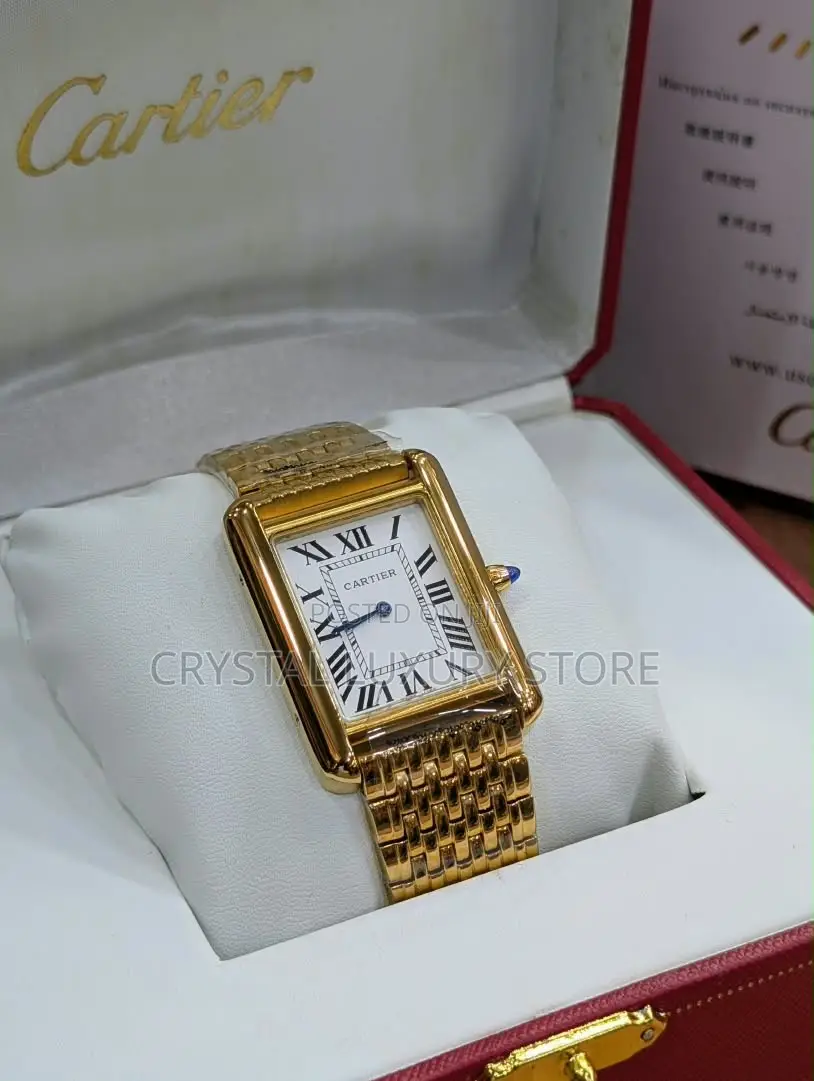 Cartier Quality Luxury Men Chain Strap Wristwatch