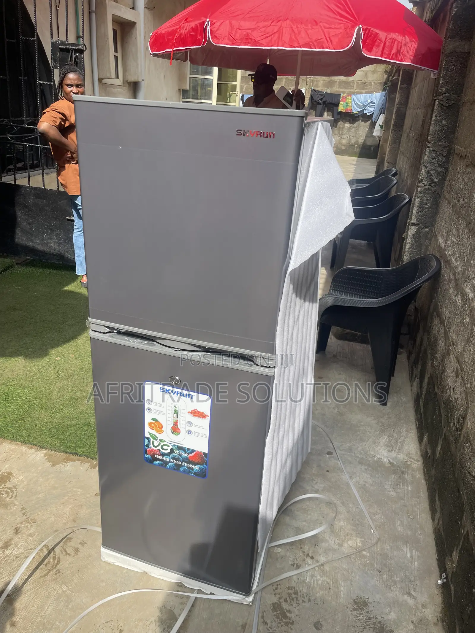 Skyrun 195L Double Door Fridge – Cool, Fresh Stylish