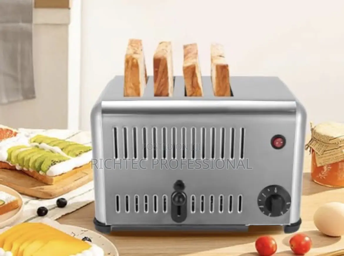 High Quality Commercial 4-Slice Stainless Steel Electric Bread Toaster