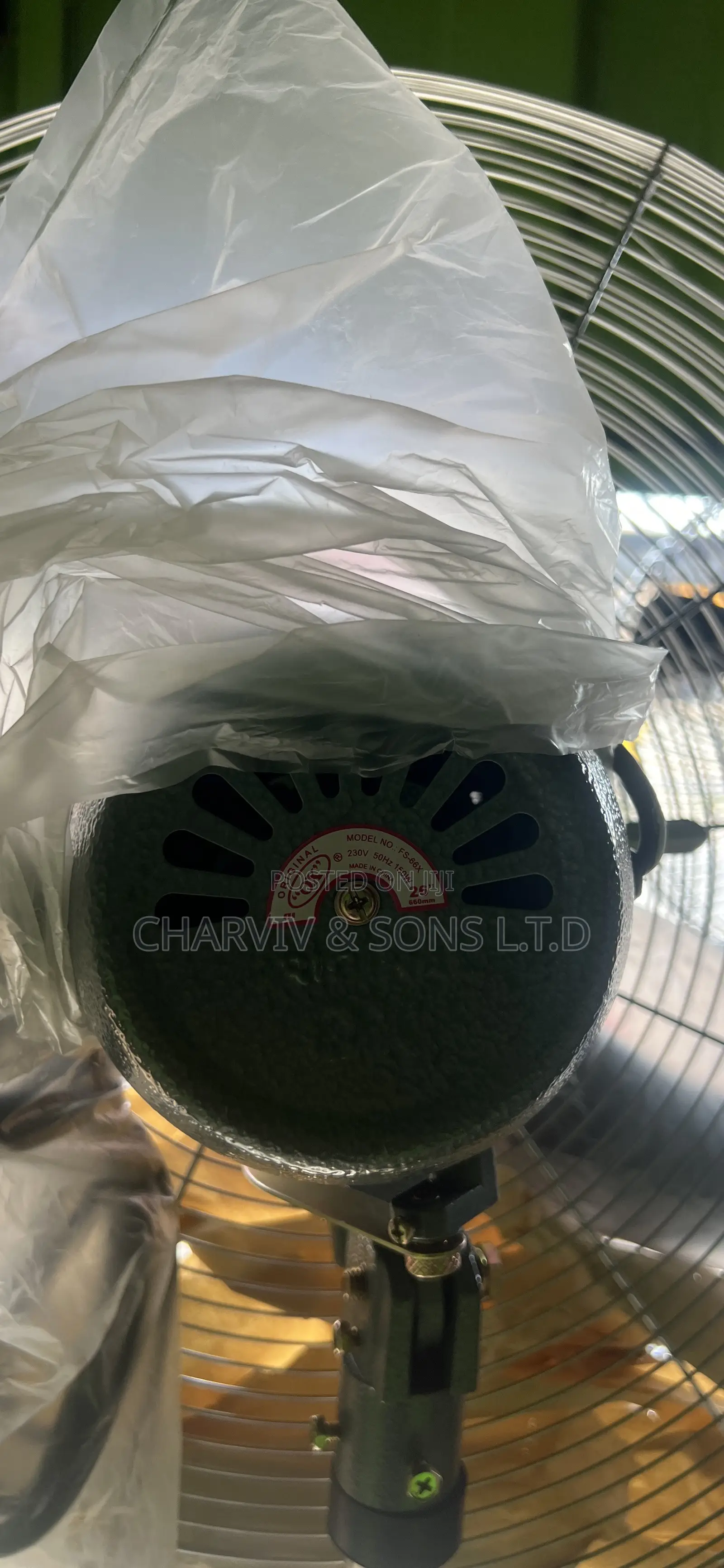 OX 26” Industrial Fan Copper Coil