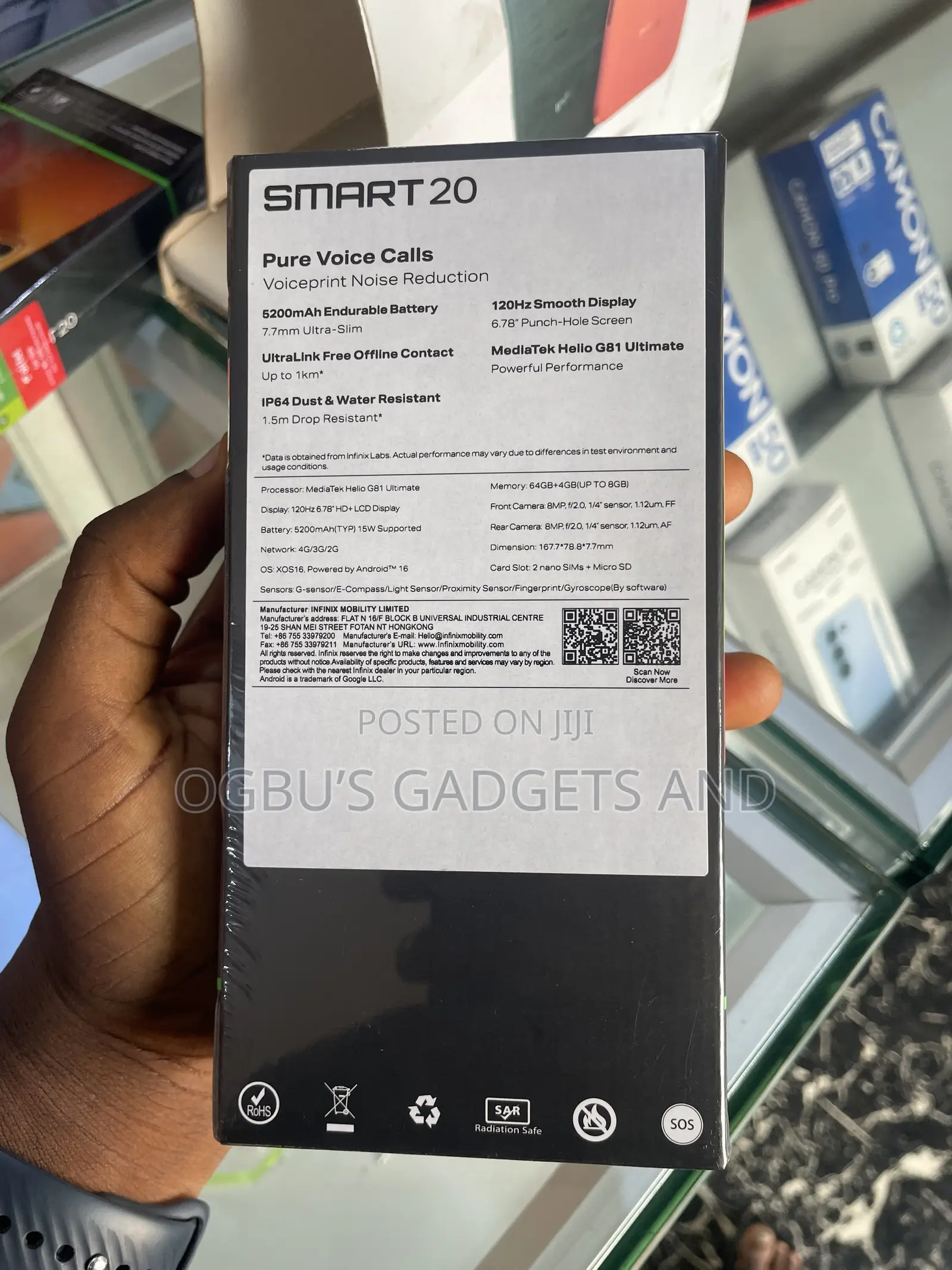 New Infinix Smart 20 64 GB Orange