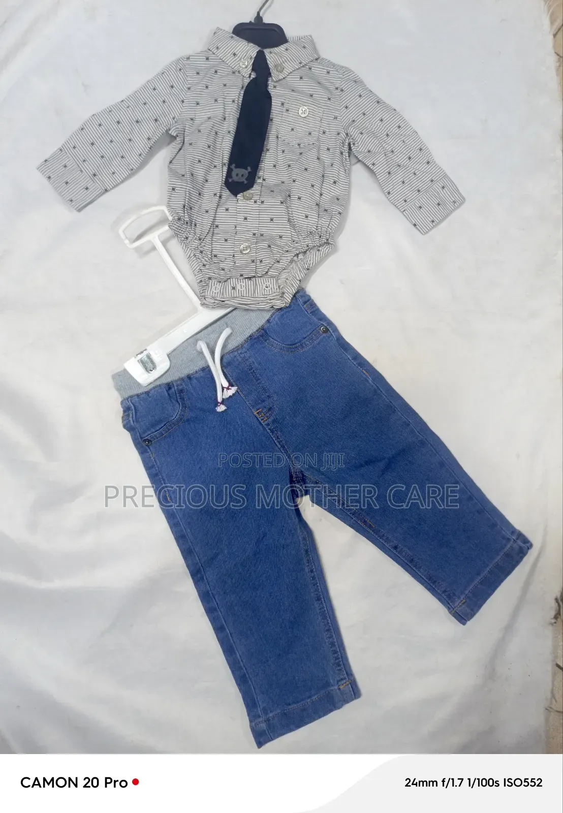 Baby Romper Shirt and Jean,chinos 2 Pics
