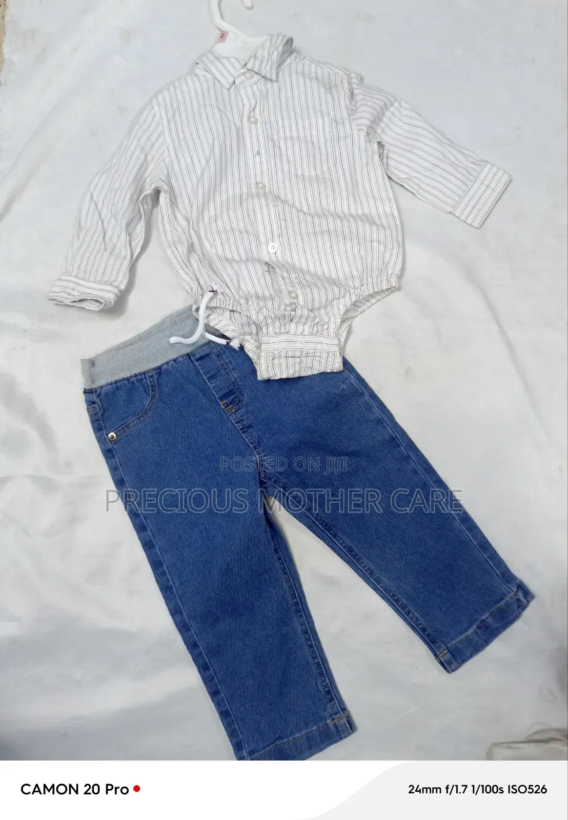 Baby Romper Shirt and Jean,chinos 2 Pics
