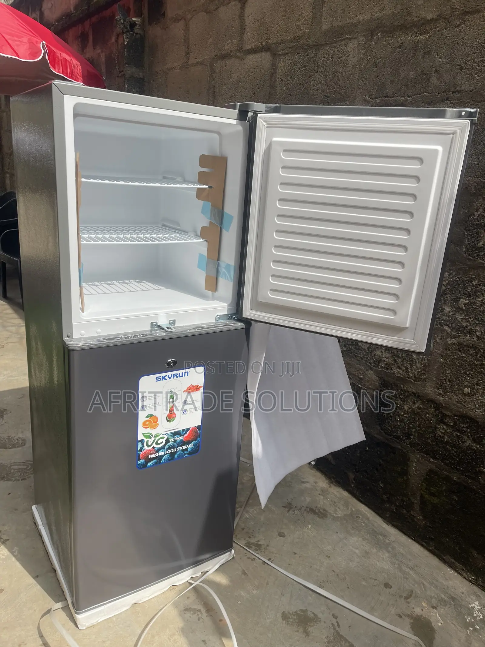 Skyrun 195L Double Door Fridge – More Space, More Freshness