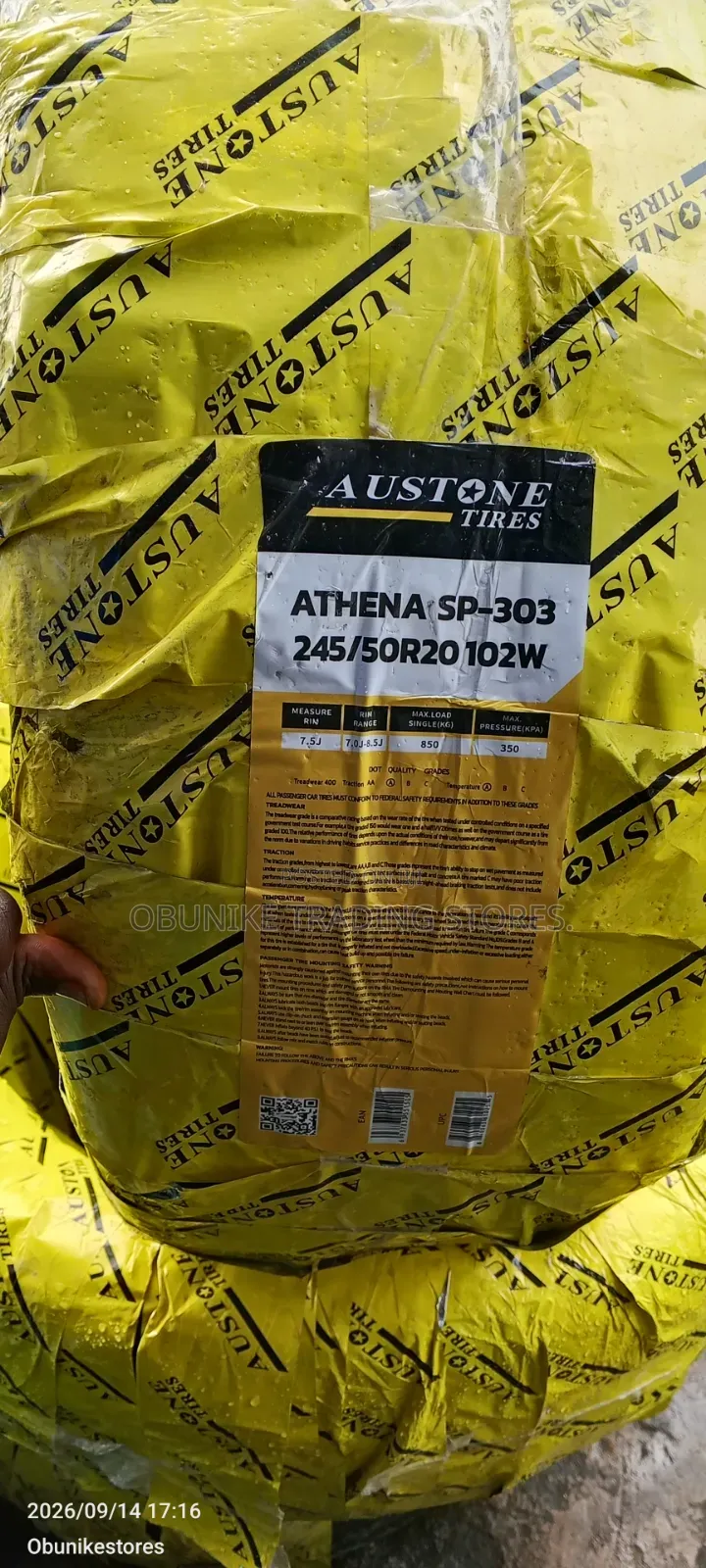 245/50r20 Austone Tyre