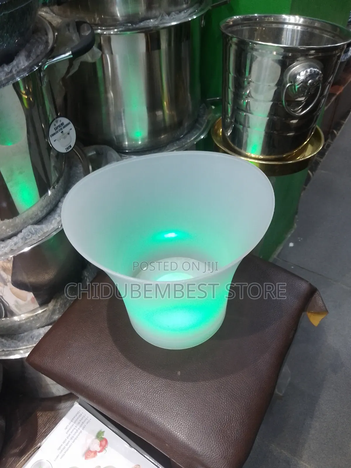 Wine Champagne Bowl With Led Light With Battery
