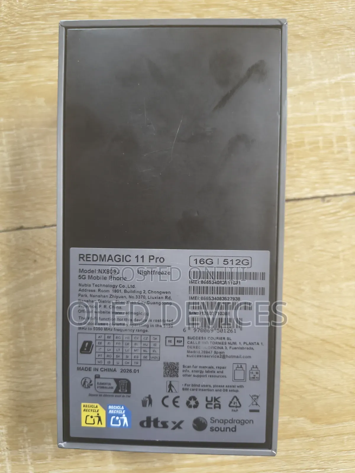 ZTE nubia Redmagic 11 Pro 5G 512 GB Black