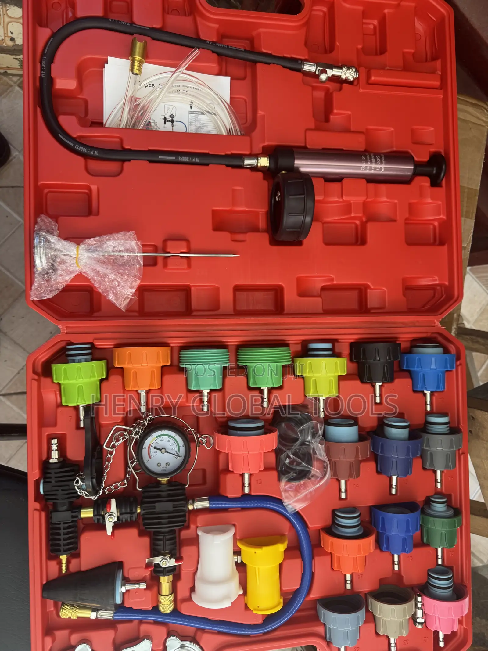 Radiator Tester Cooling System Pressure Test Kit – 28PCS