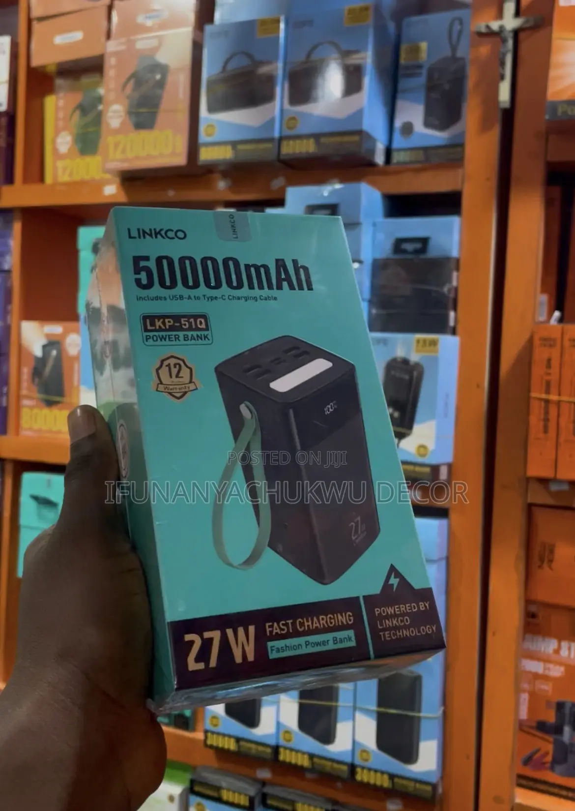 50,000mah Linkco Power Bank (27watts)