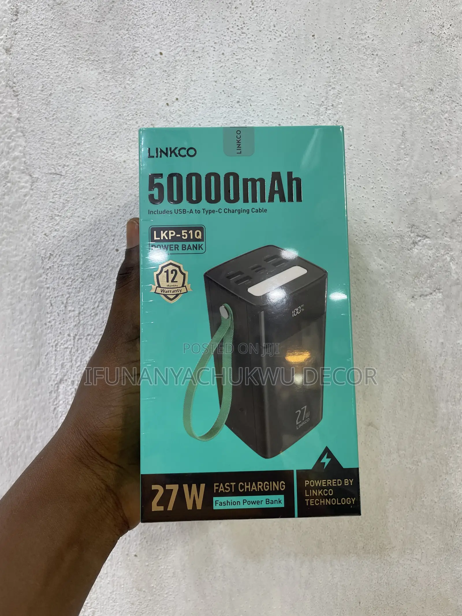 50,000mah Linkco Power Bank (27watts)