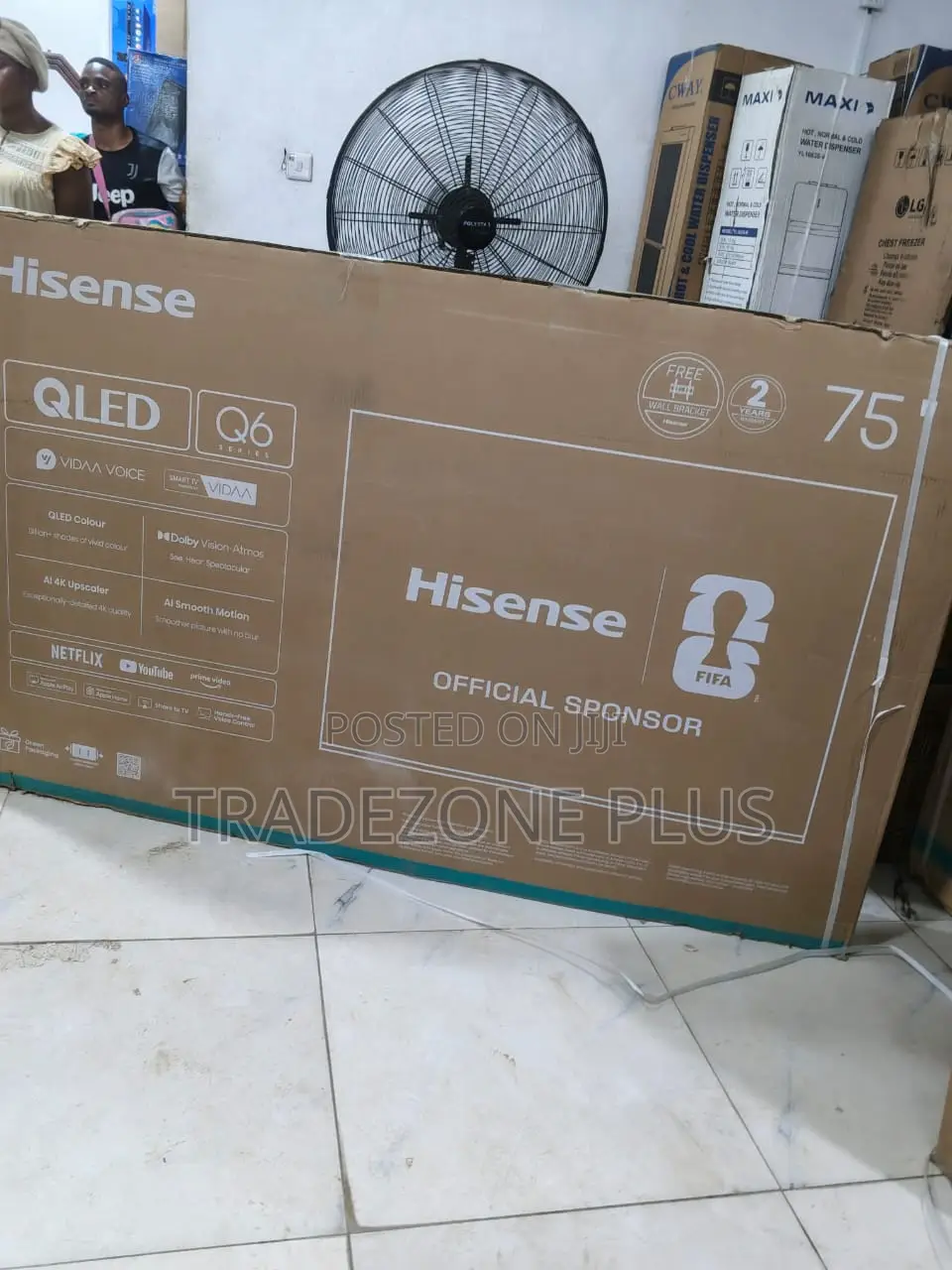 Large 75” Hisense QLED Smart TV – Ultra HD