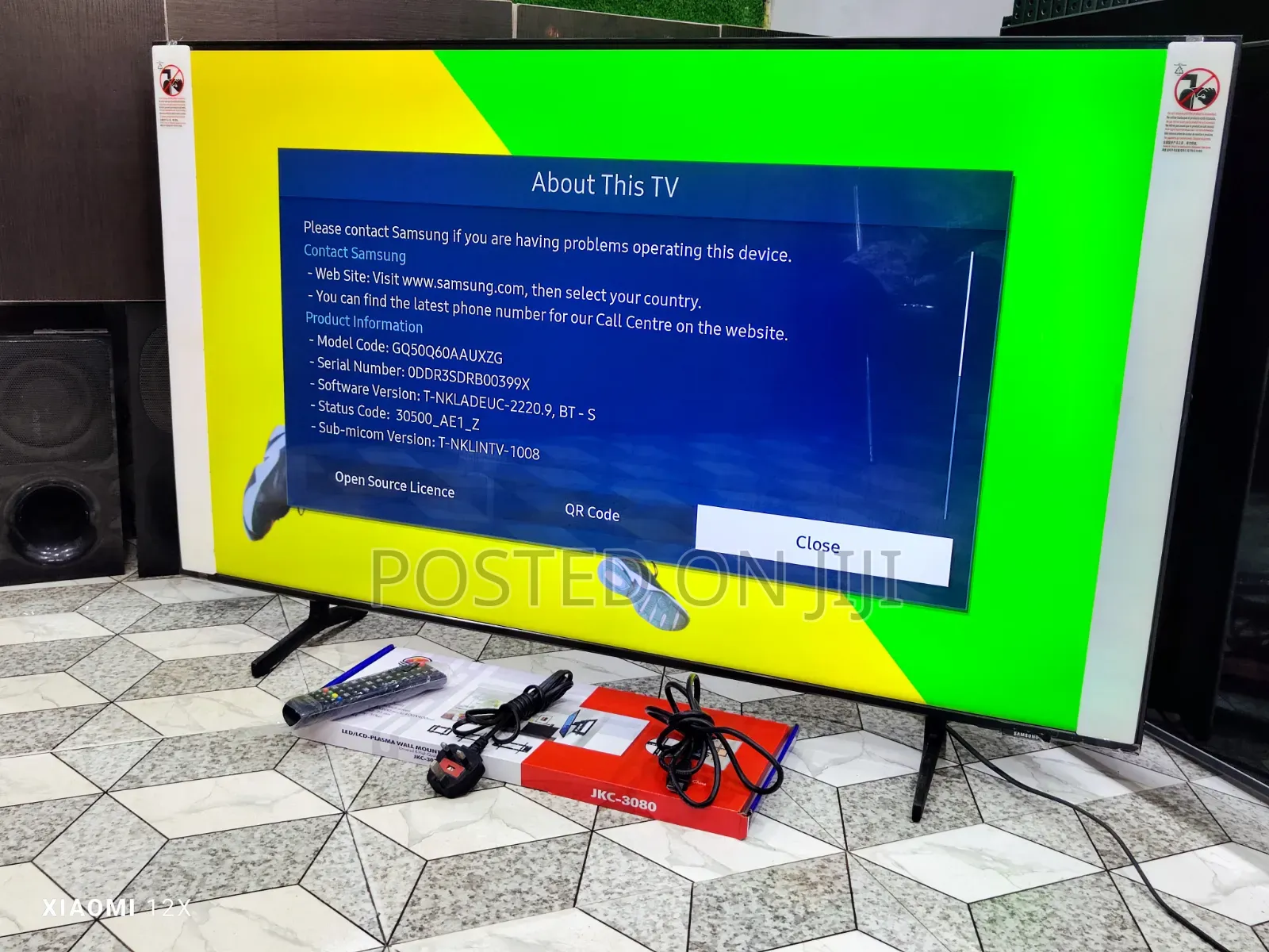 Samsung 50" Qled Q60A Bezel-Less Screen Airslim 2021 Smart TV