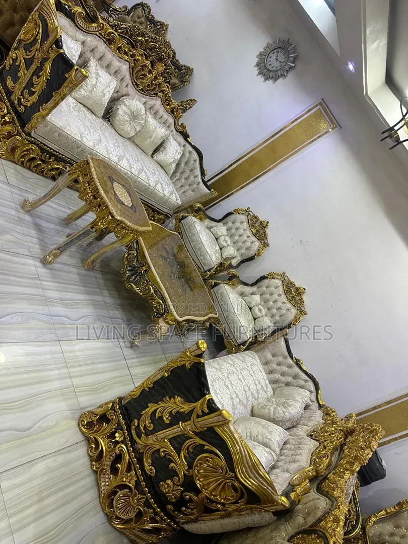 Royal Sofa Fabric Chairs by 10seaters With Center Table Full Set
