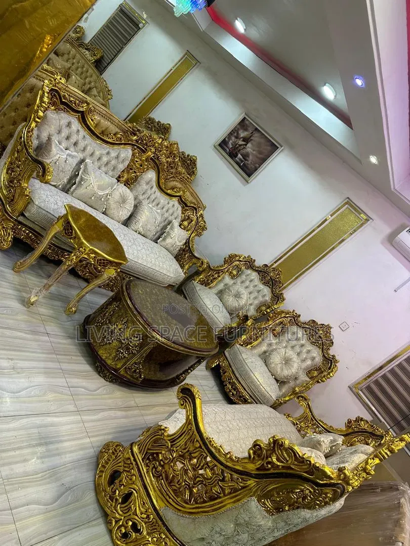 Royal Sofa Fabric Chairs by 10seaters With Center Table Full Set