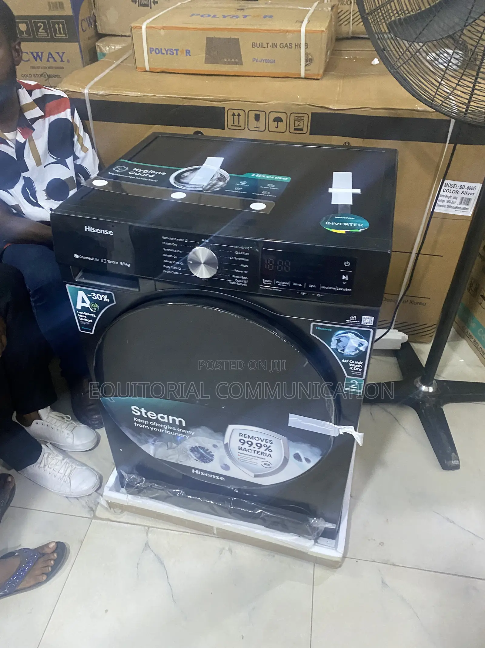 Original Hisense Front Load Washer Dryer 8KG
