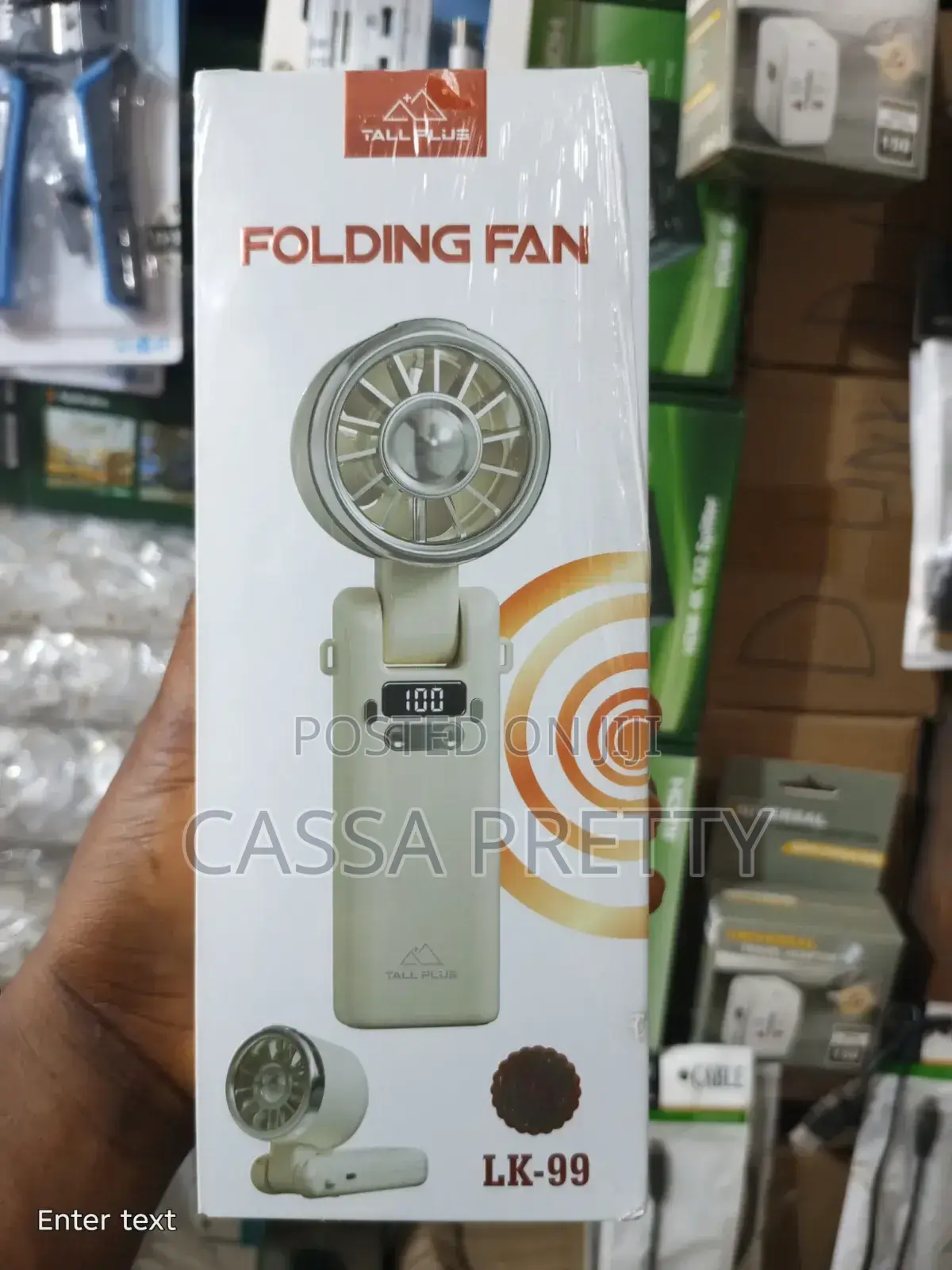TALL PLUS LK-99 Foldable Handheld Fan