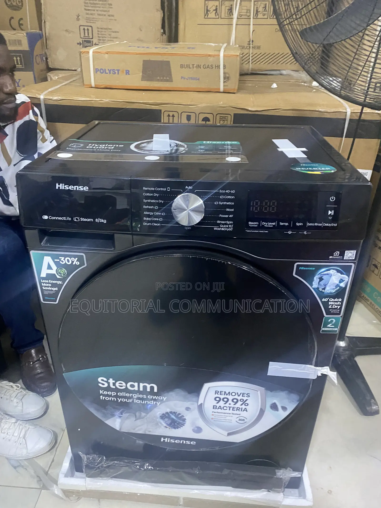 Hisense 8KG Automatic Laundry Machine With Dryer
