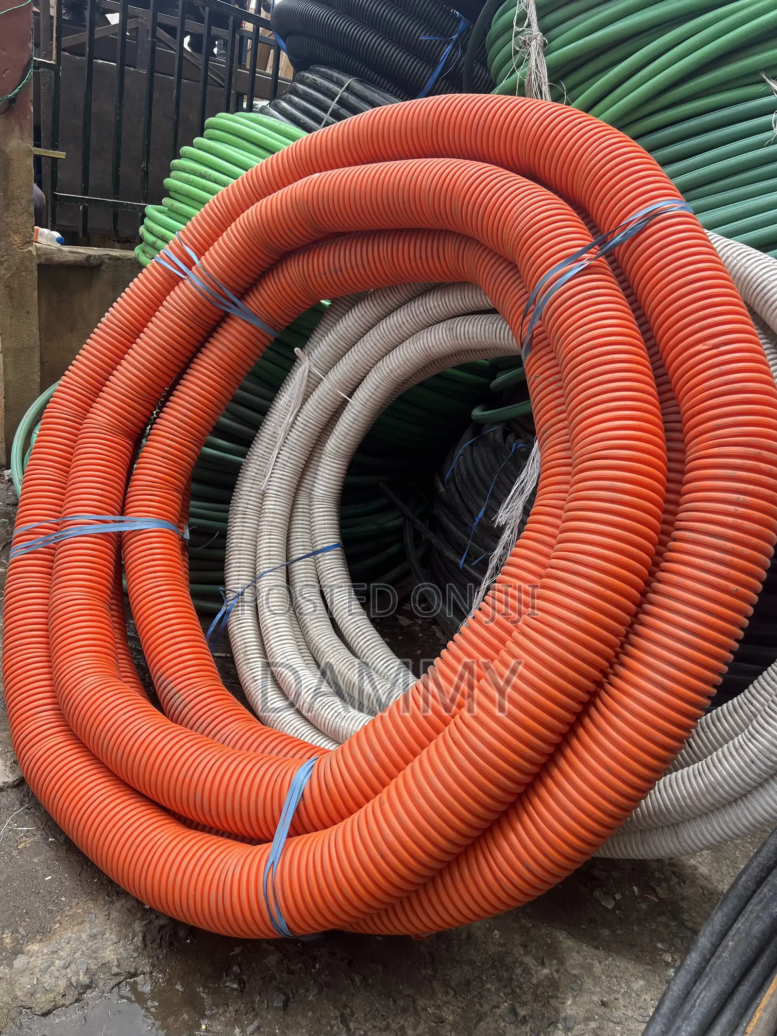 Bright Orange Flexible Corrugated Plastic Conduit