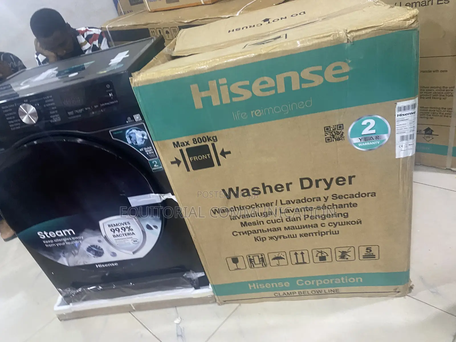Hisense Automatic Wash Dry Combo Machine