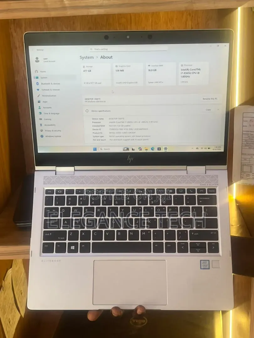 Laptop HP EliteBook 830 G7 16GB Intel Core i7 SSD 512GB