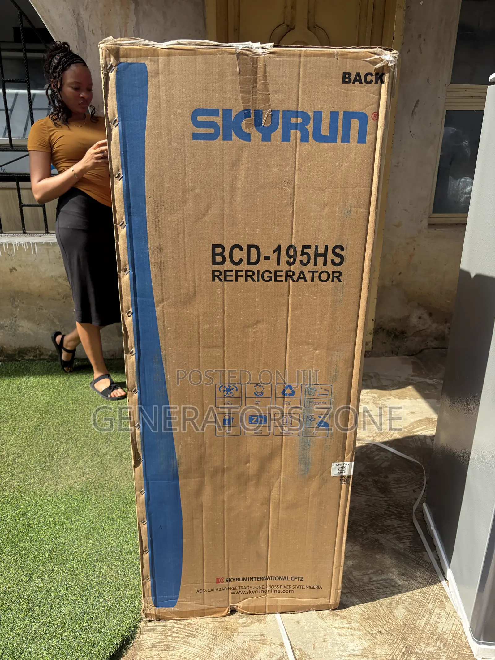 Skyrun BCD-195HS 195 Litres Double Door Fridge