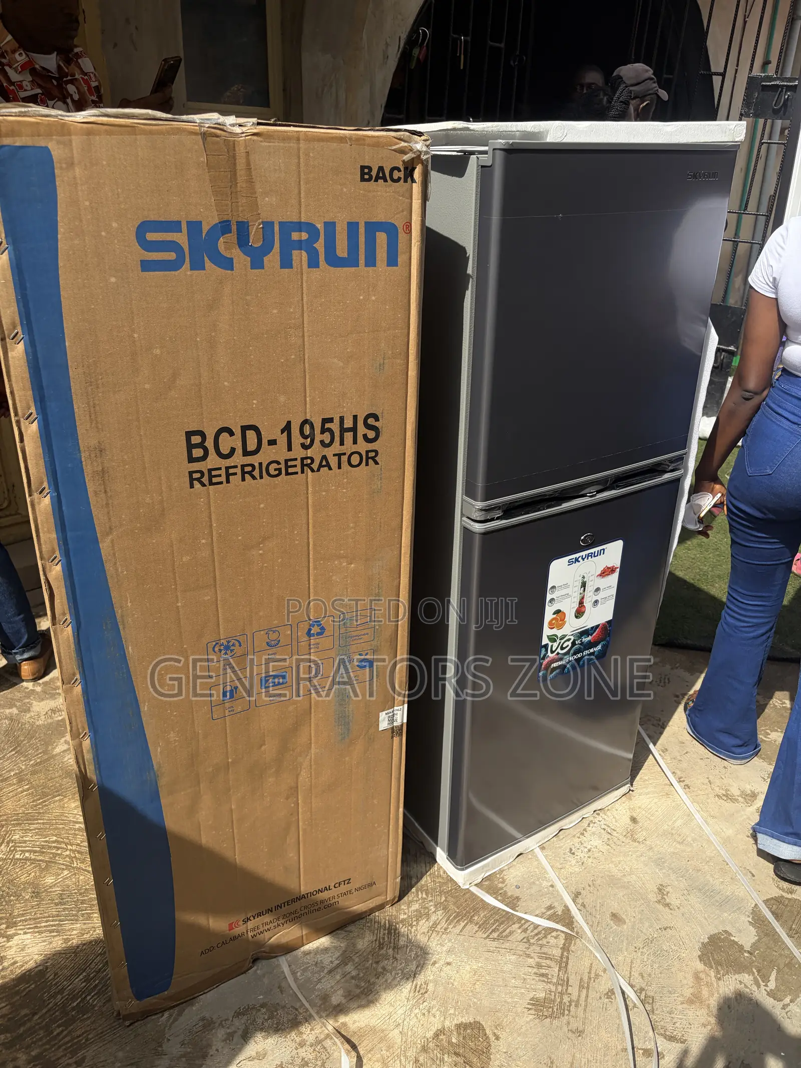 Skyrun BCD-195HS 195 Litres Double Door Fridge