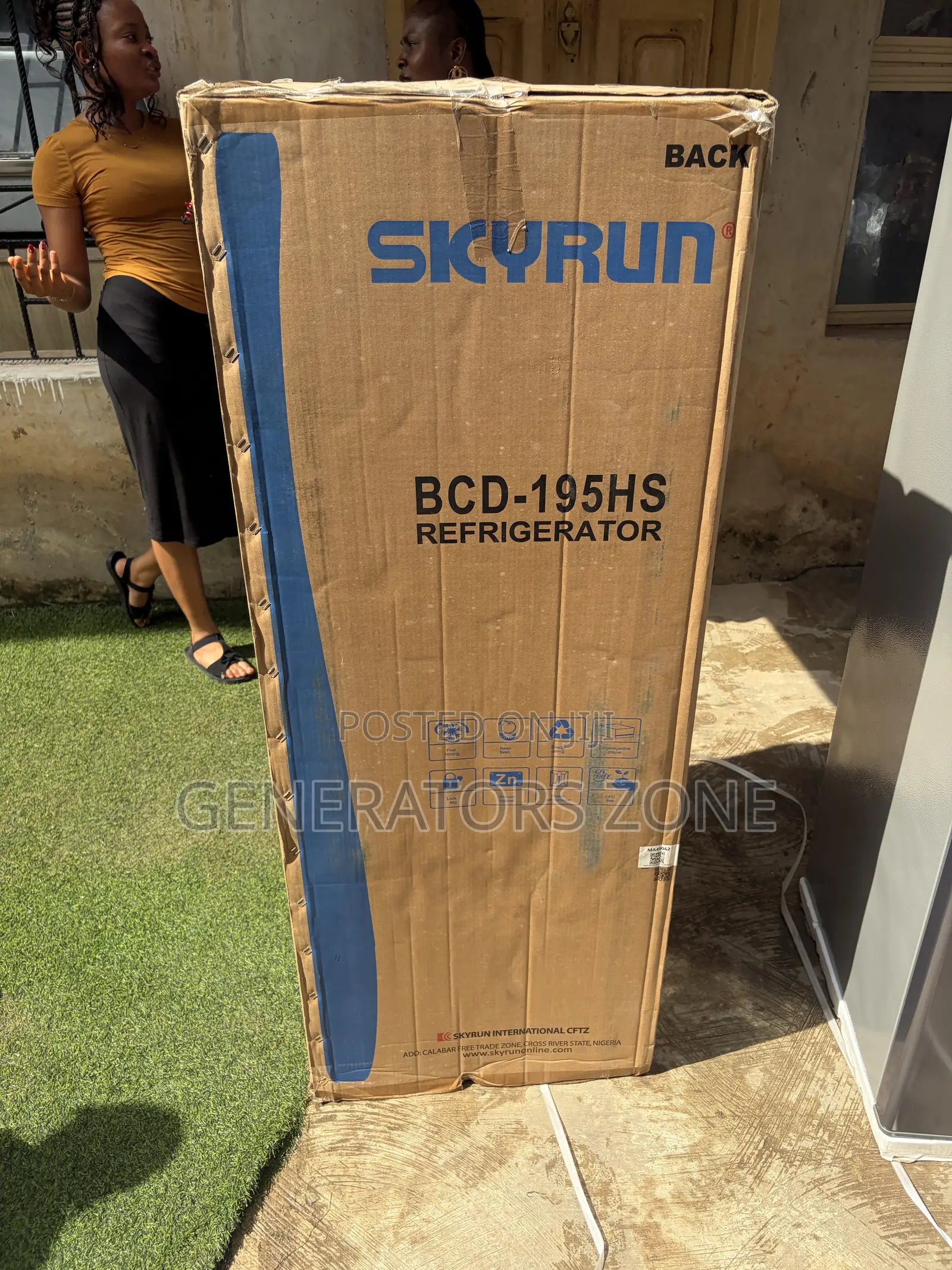 Skyrun BCD-195HS 195L Double Door Refrigerator