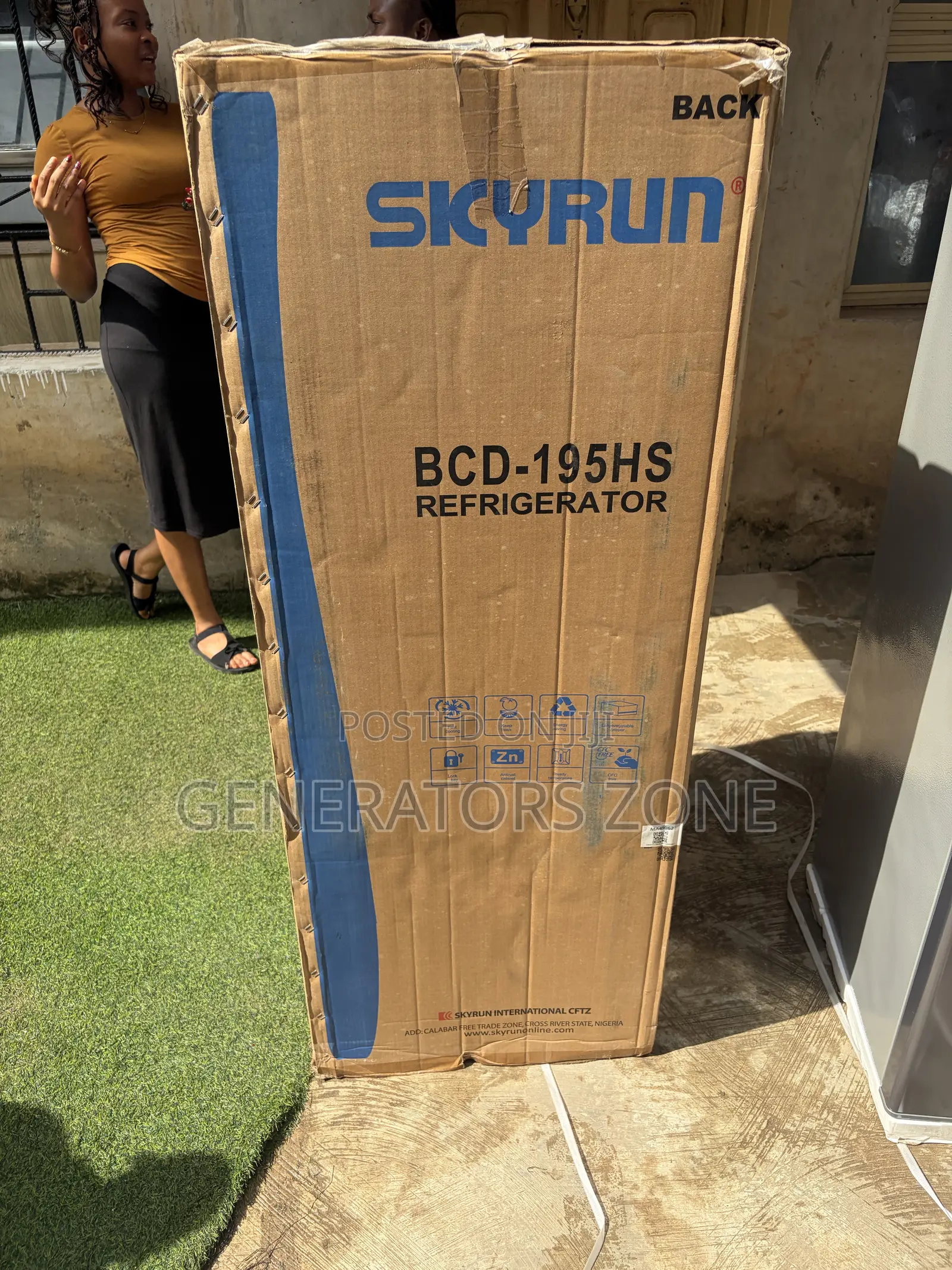 Skyrun BCD-195HS 195L Double Door Refrigerator