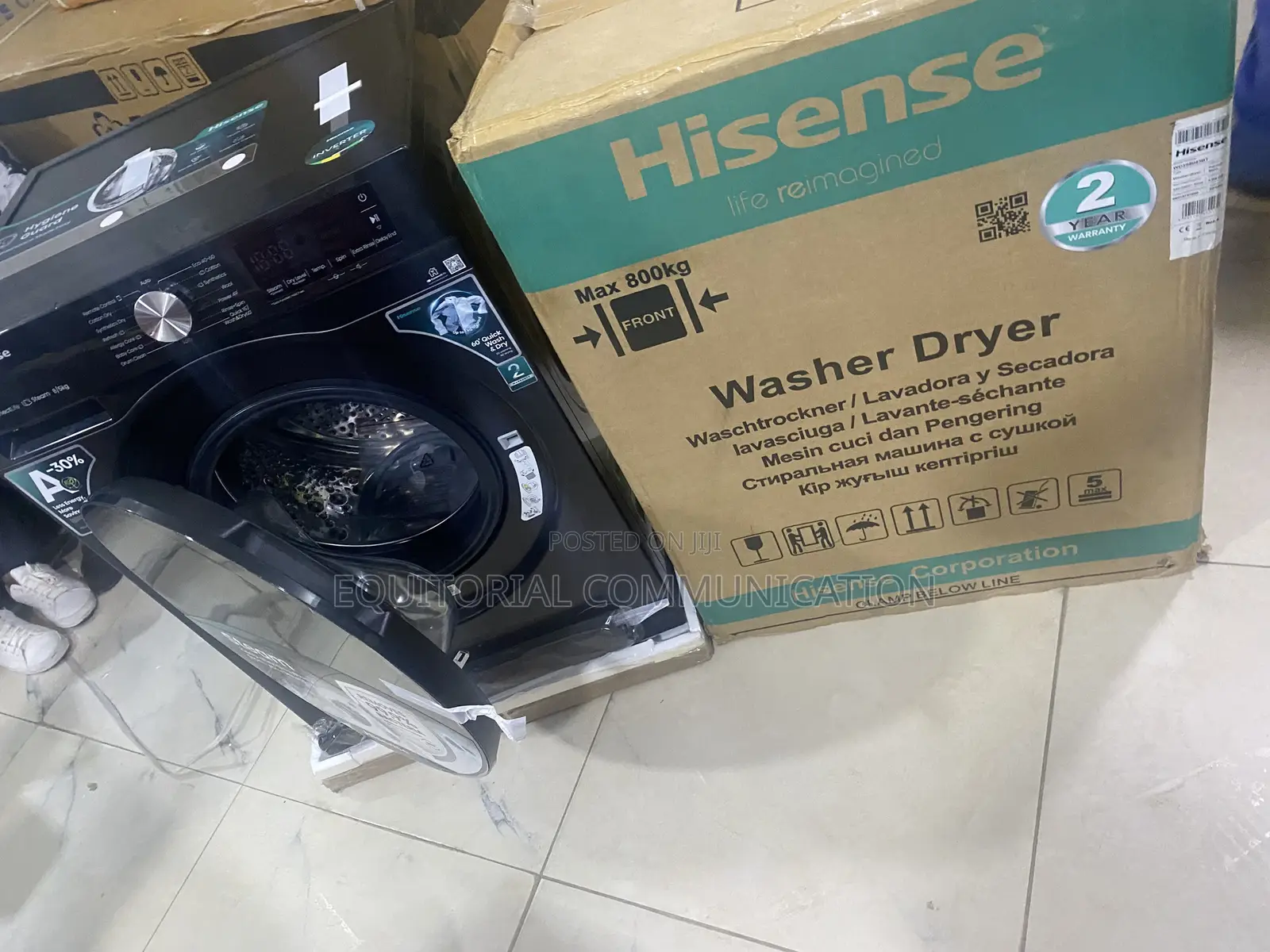 Hisense 2 in 1 Clothes Washing Machine With Dryer