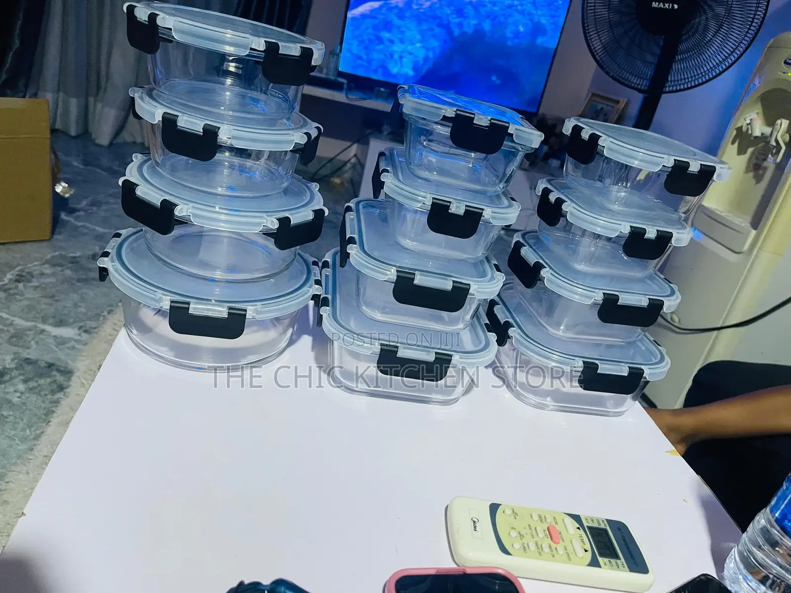 Glass Food Storage Container With Airtight Lids