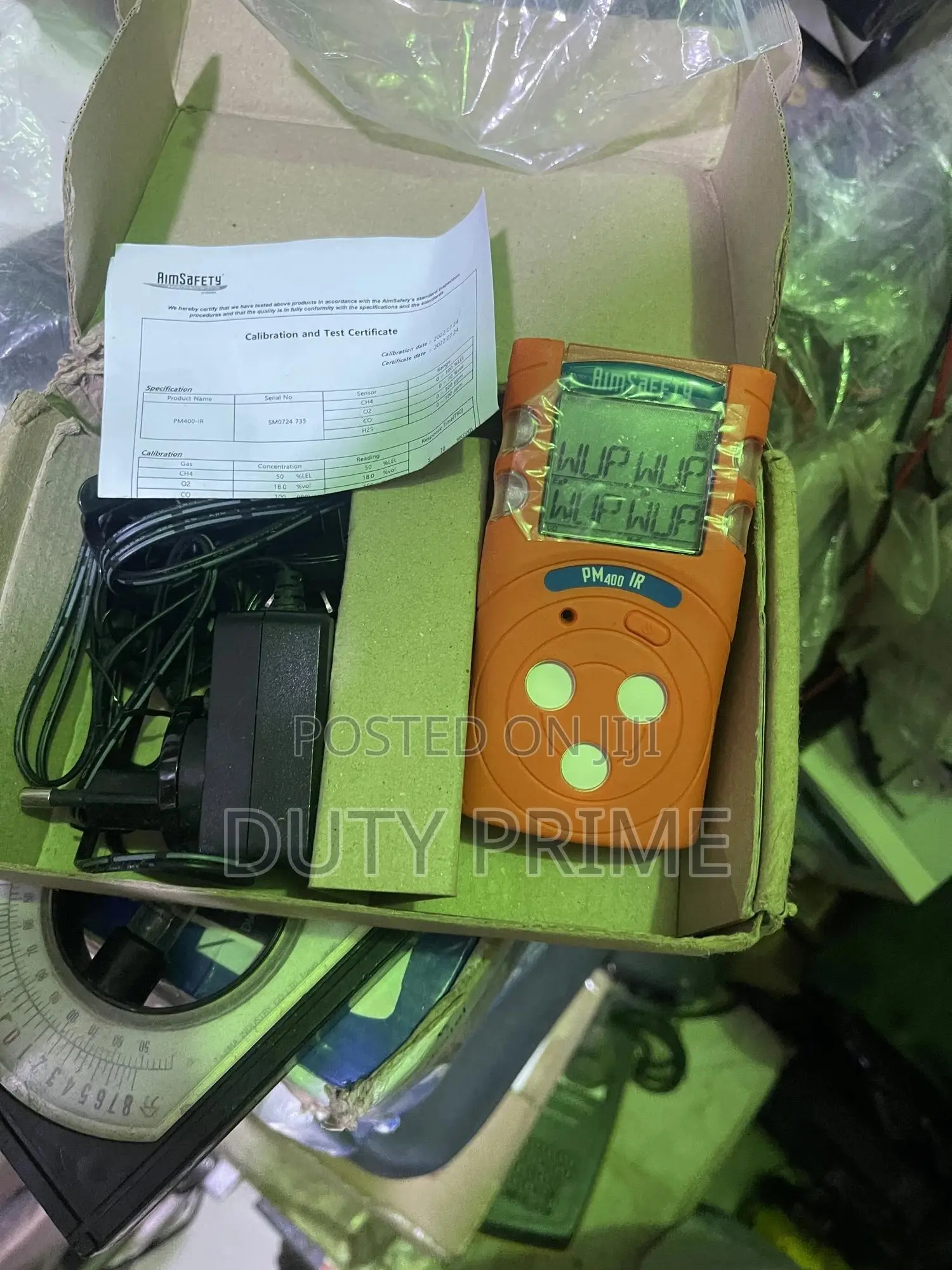 AimSafety PM400-IR 4-Gas Portable Gas Detector – CO/H2S/O2/LEL