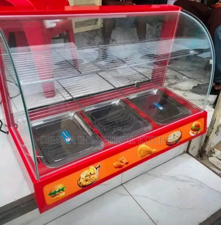 Red 3 Plate Snacks Warmer