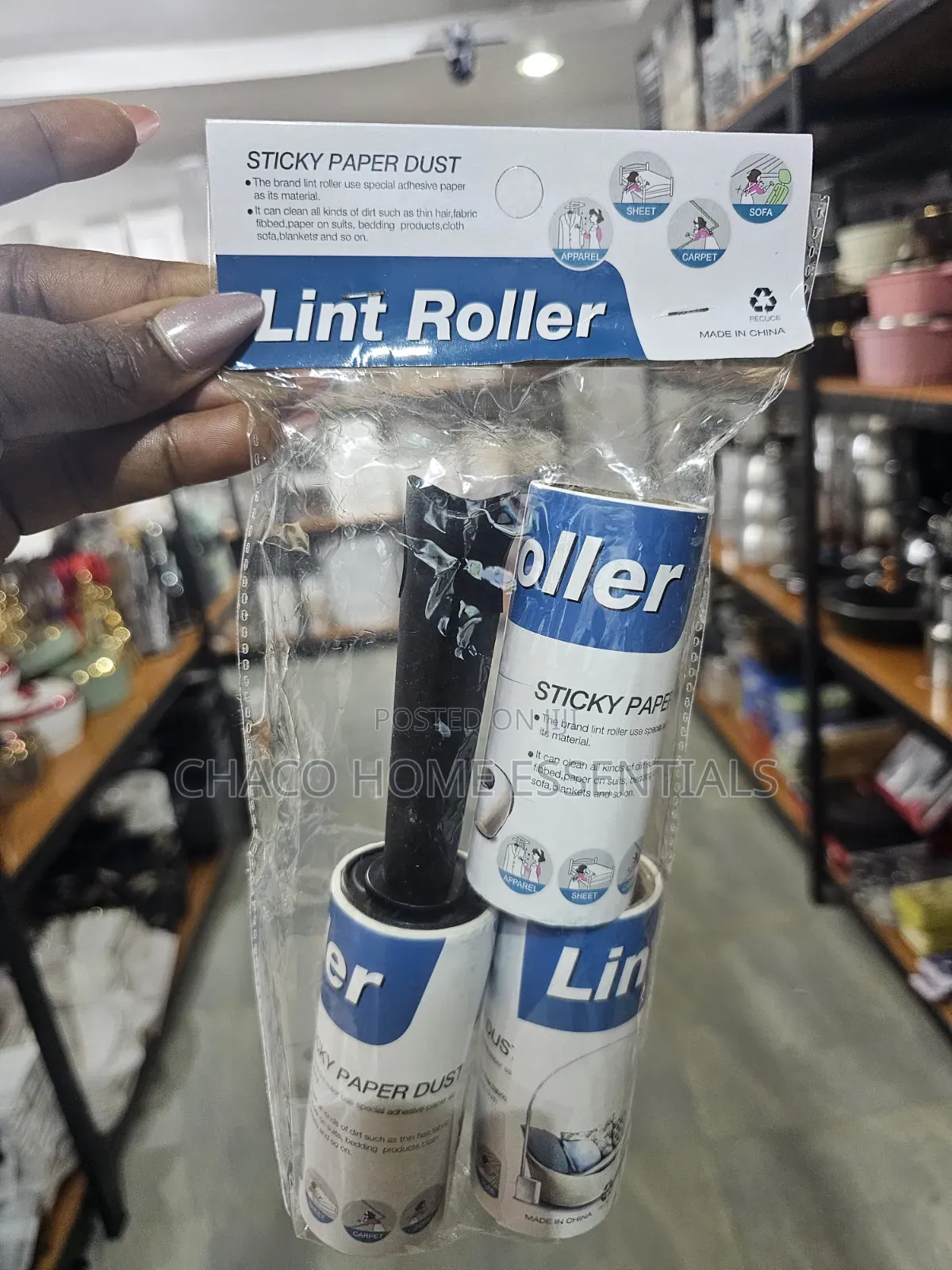 3-in-1 Lint Roller Set With Refills – Lint Remover