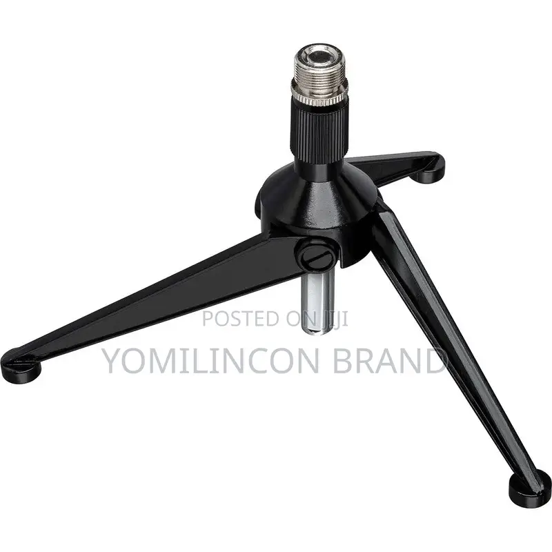 Desktop Microphone Stand MST-224 Foldable Tripod Base 110-168mm Height