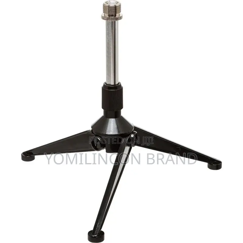 Desktop Microphone Stand MST-224 Foldable Tripod Base 110-168mm Height