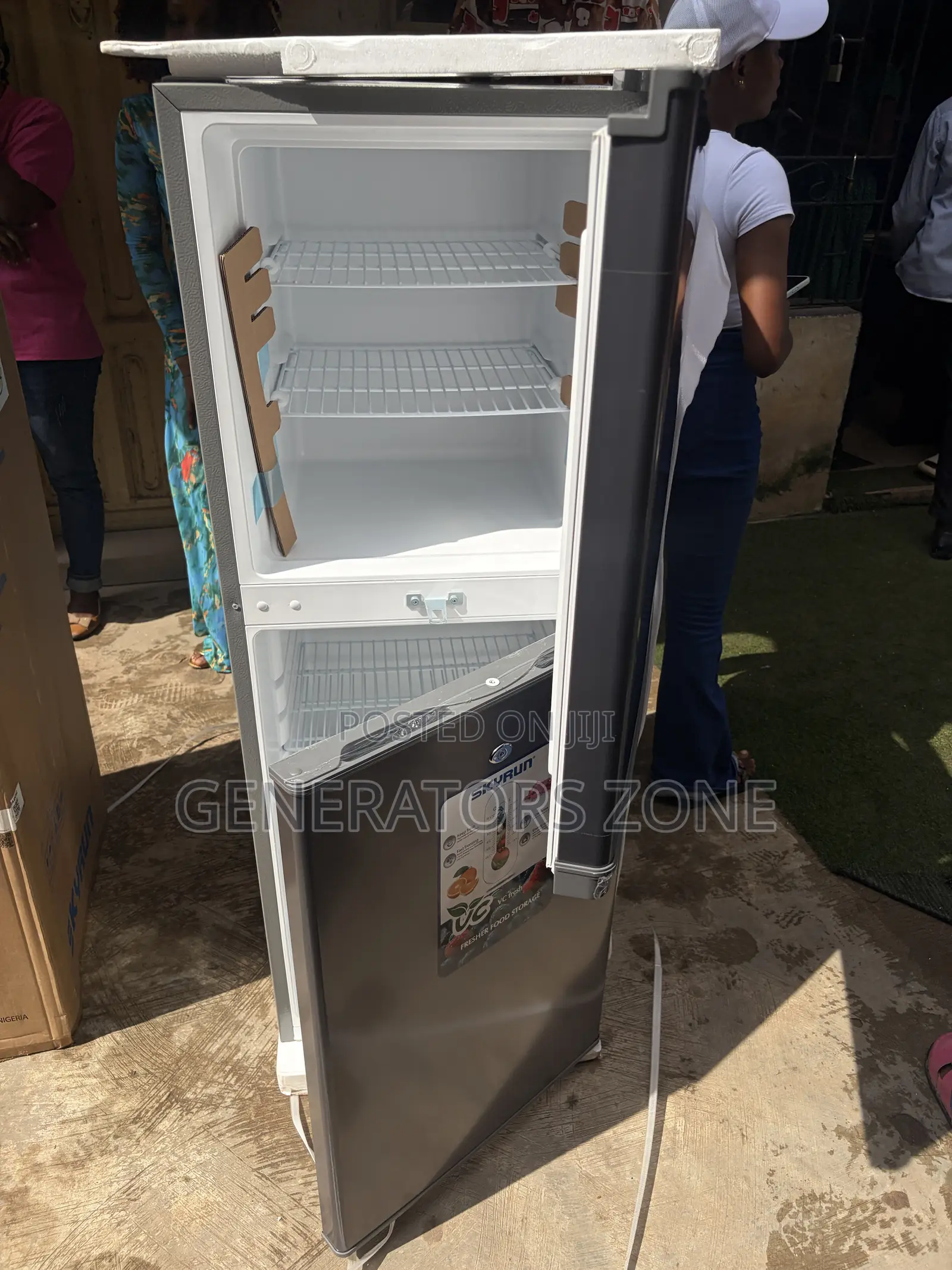 Skyrun 195L Double Door Kitchen Fridge