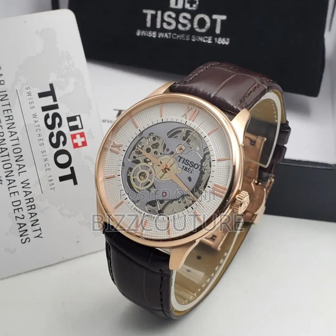 Original Tissot Men's Leather Strap Watch 100% Authentic Guaranteed