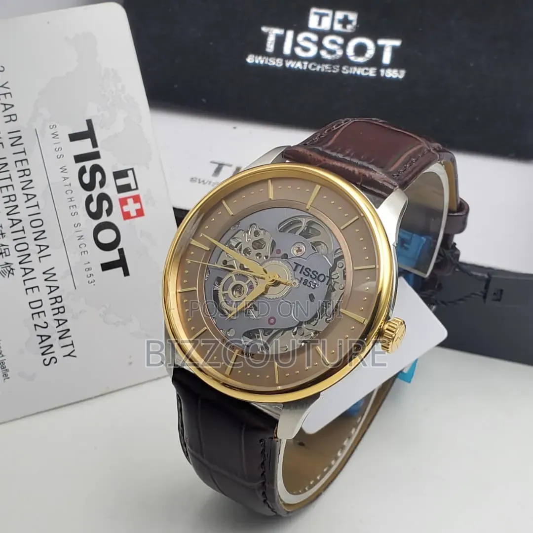 Original Tissot Men's Leather Strap Watch 100% Authentic Guaranteed