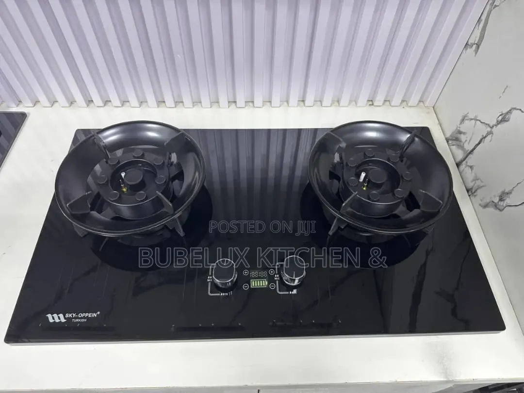 Luxury 2-Burner Tempered Glass Gas Cooker | Auto Ignition