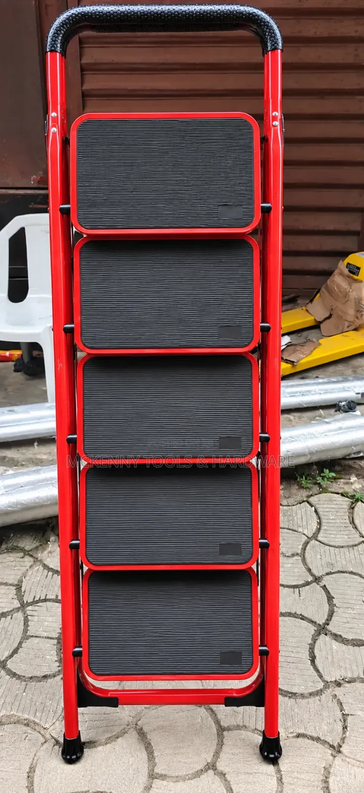 5-Step Folding Ladder – Heavy Duty Multipurpose Step Ladder