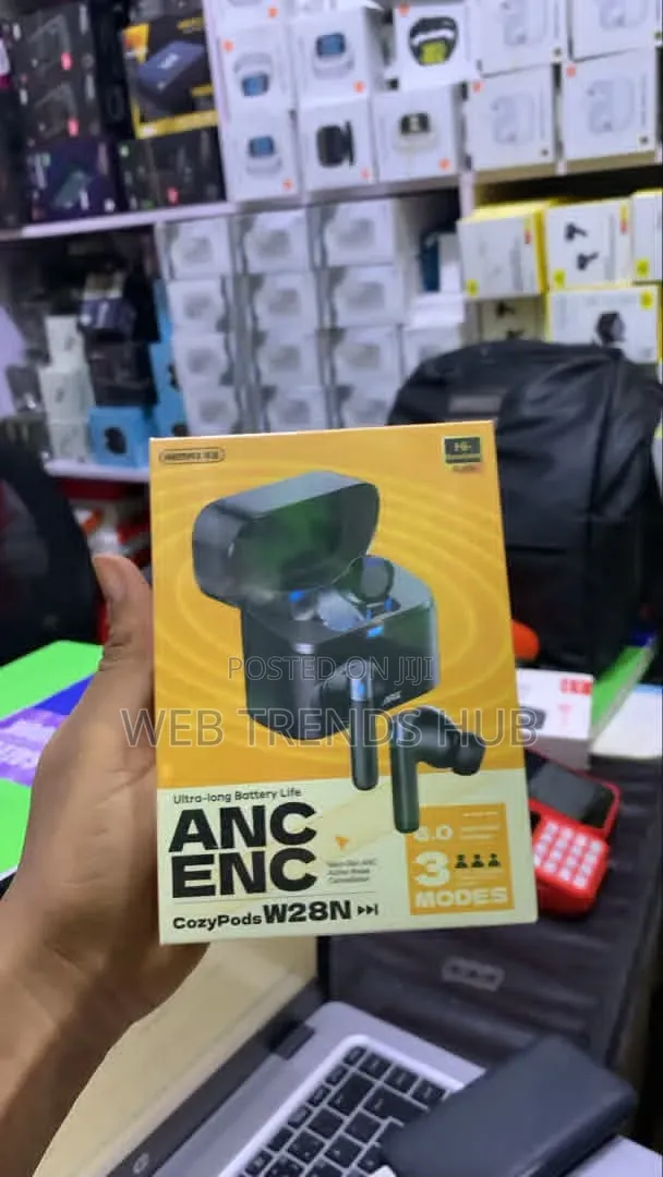 Remax CozyPods W28N ANC + ENC Wireless Earbuds–Ultra-Long Battery Life