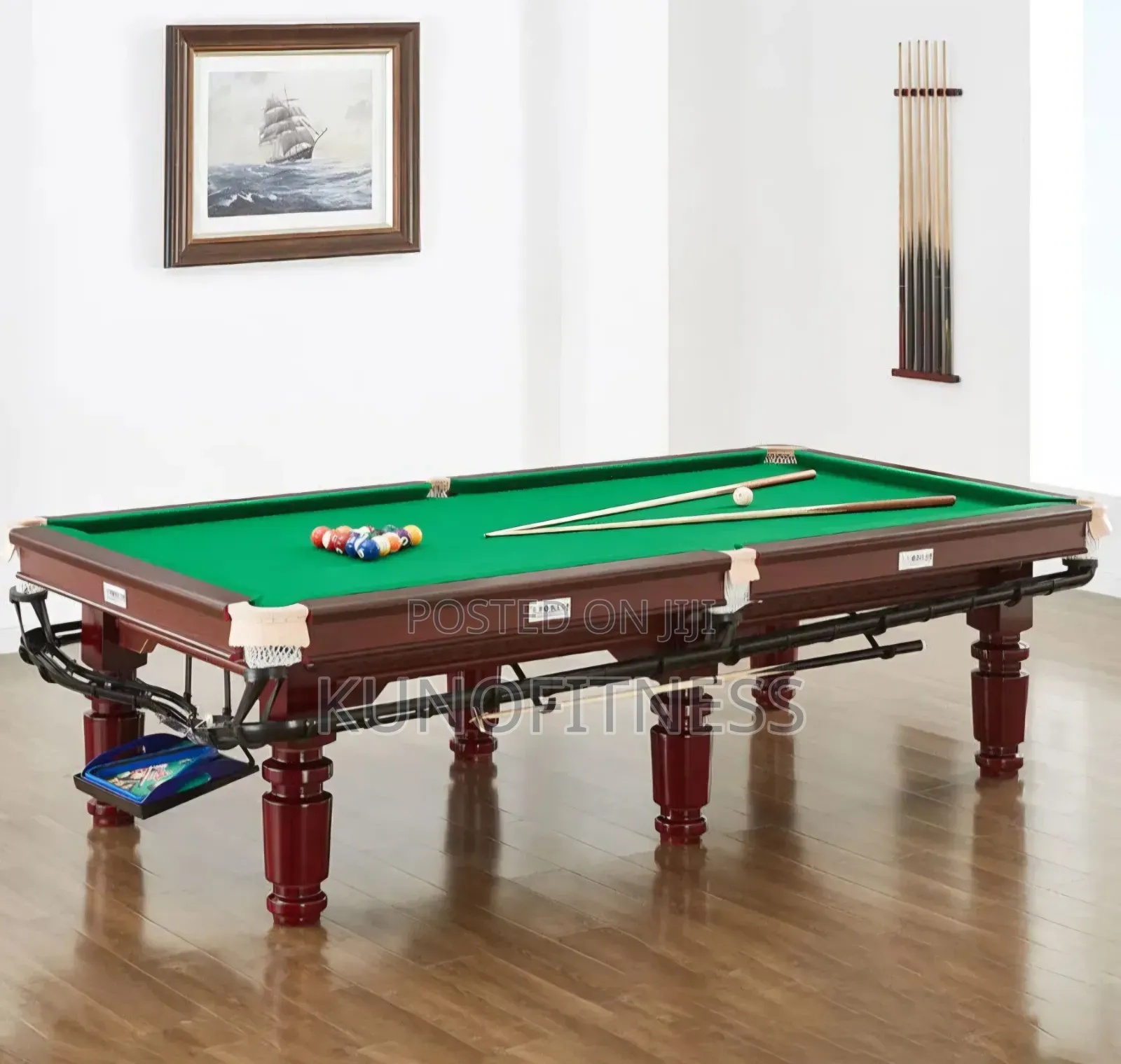 9ft Slate Bed Billiard Snooker Table Full Accessories – Earn Daily