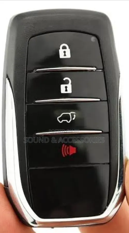 Toyota 4 Button Replacement Smart Car Key to Suit Landcruiser, Hilux