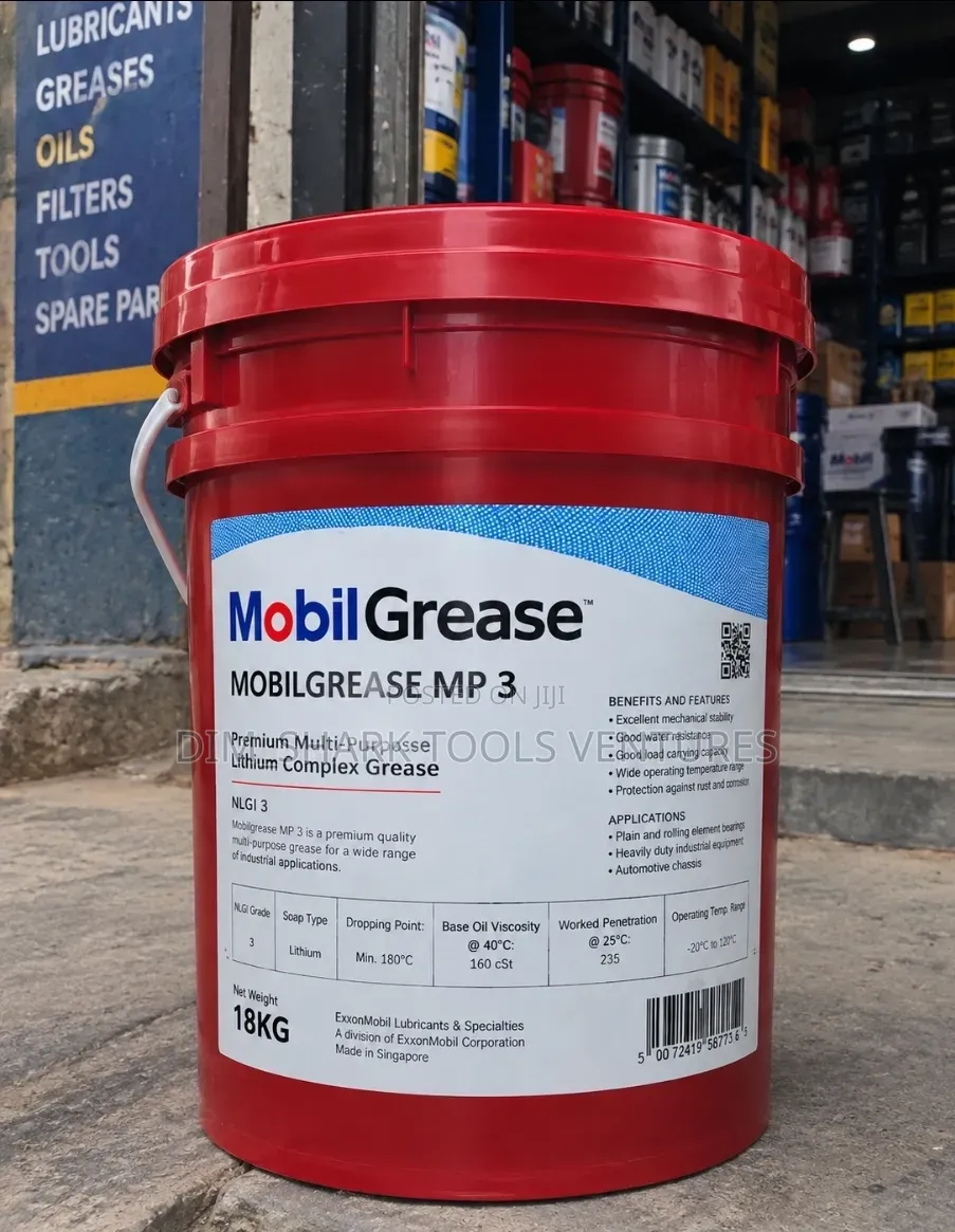 18kg Pail of Mobilgrease MP 3 Multipurpose NLGI 3 Grade Lithium Grease