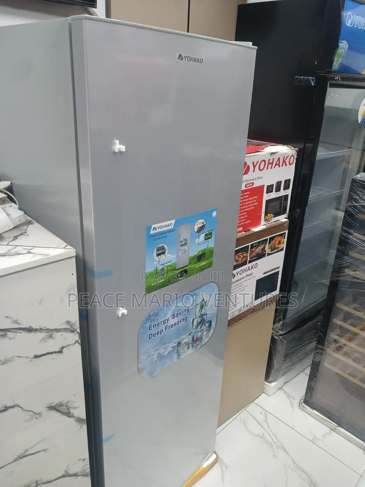 Yohako Solar 258litres Upright Freezer, 8staps With 2years Warranty